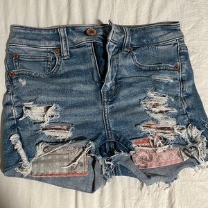 American Eagle jean shorts. Size 00. Next level stretch.